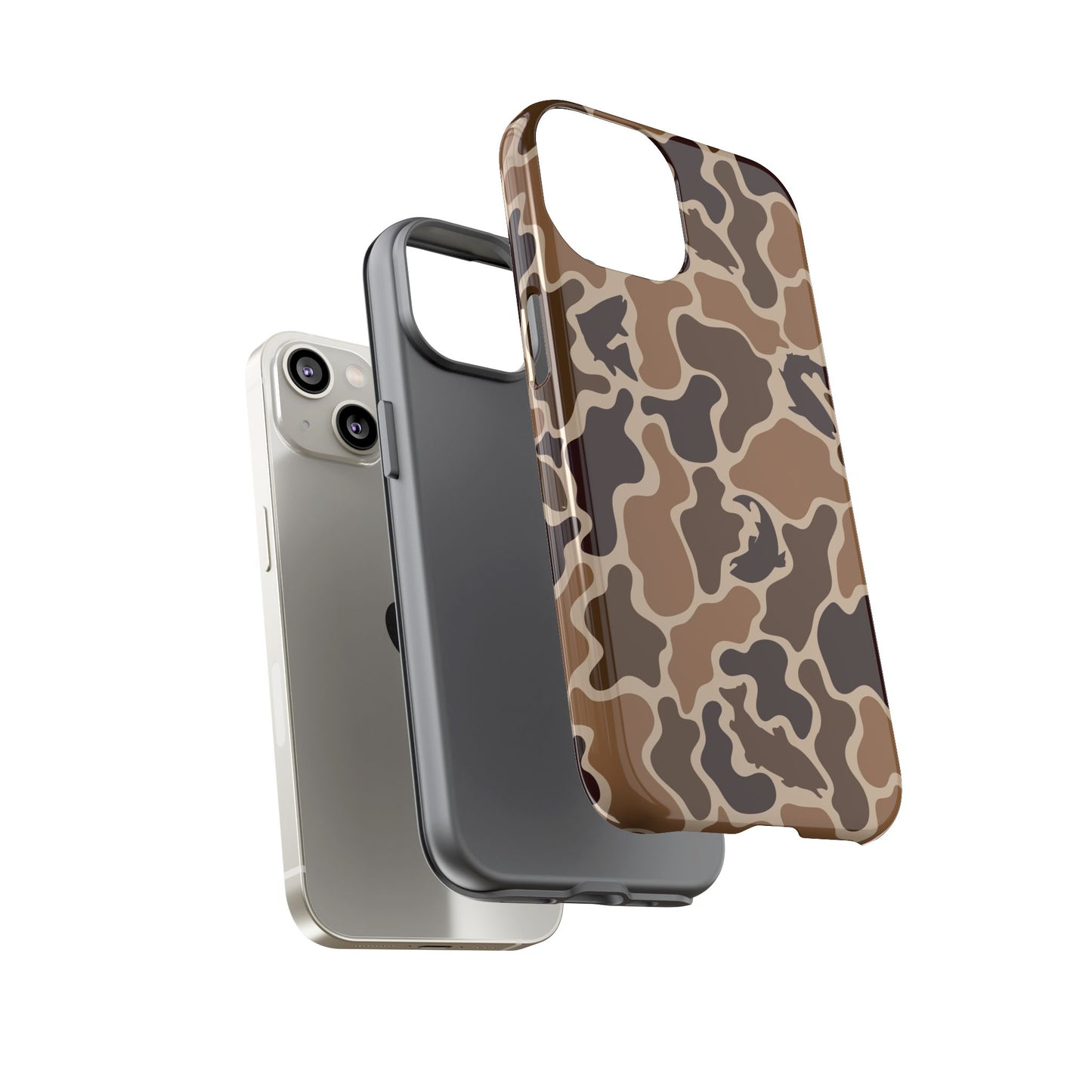 Brown Shark Camo design Tough Cases