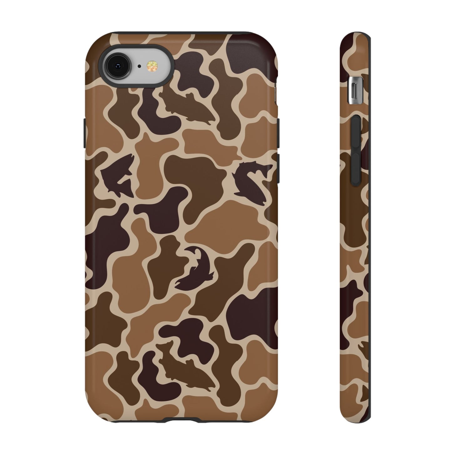 Brown Shark Camo design Tough Cases
