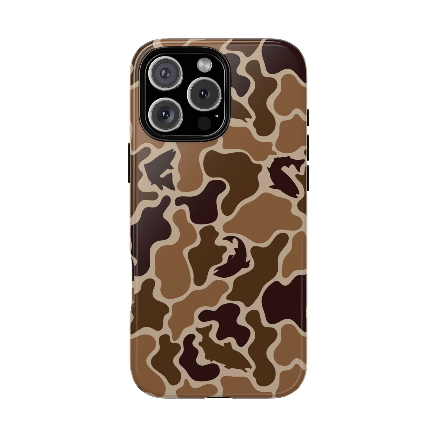 Brown Shark Camo design Tough Cases