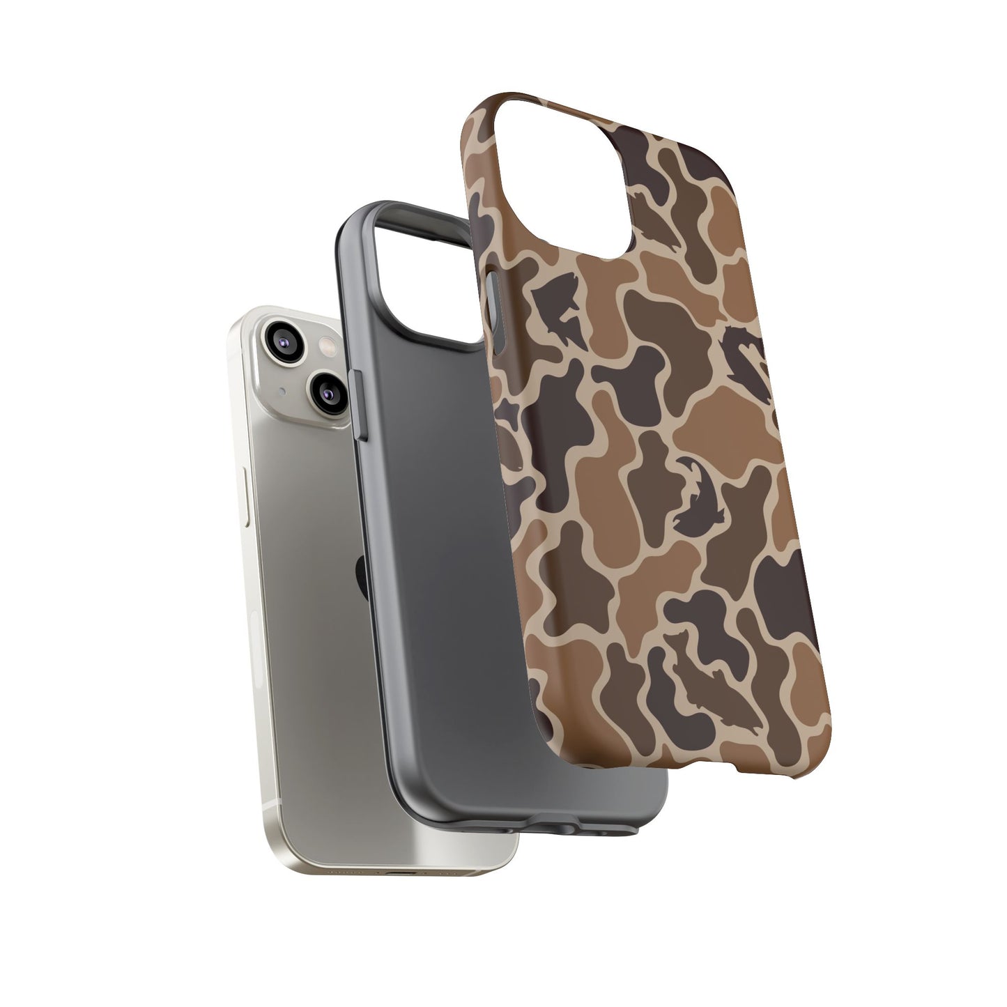 Brown Shark Camo design Tough Cases