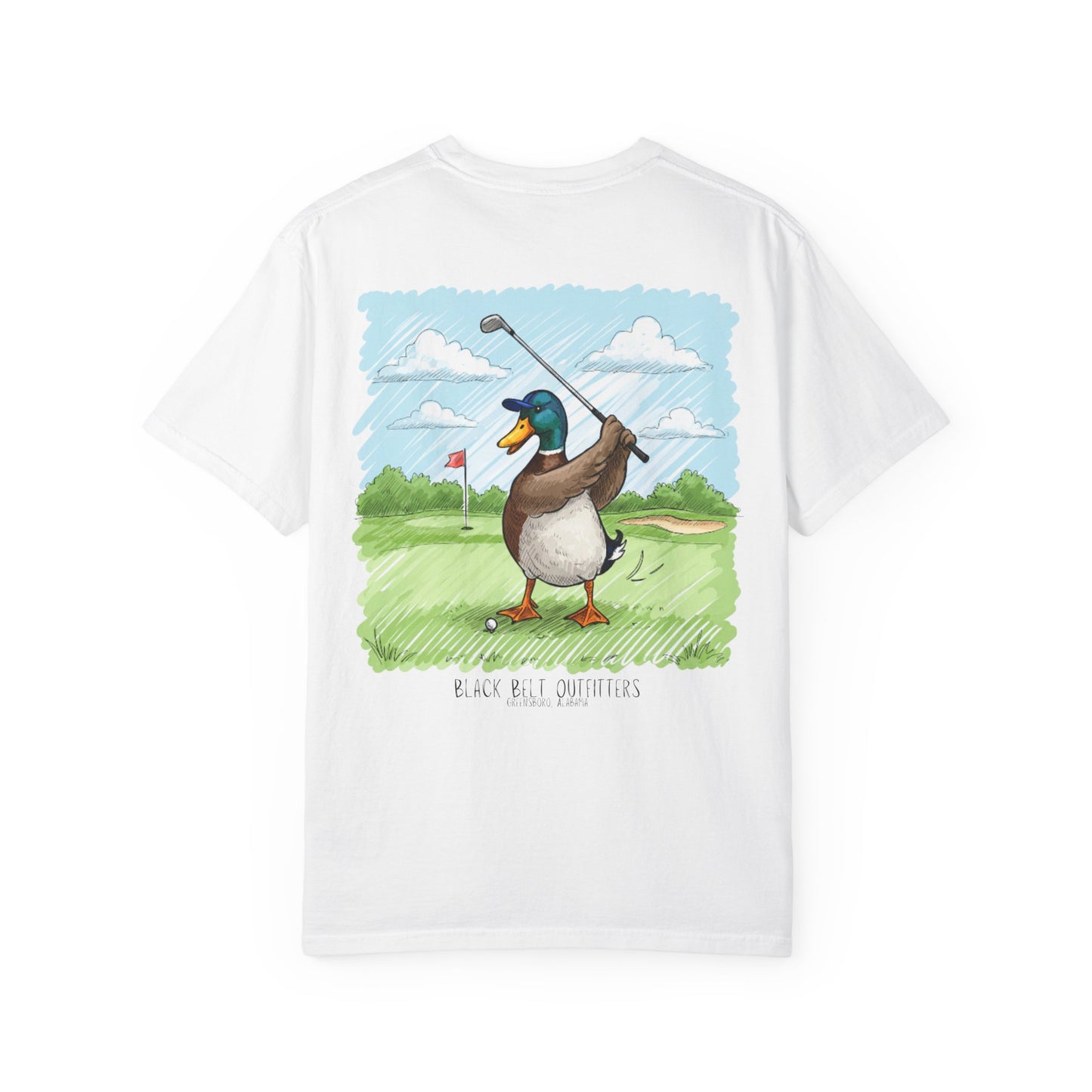 Golfing Duck Unisex T-Shirt, Perfect for Gifts, Father's Day, Golf Events, Casual Wear, Comfortable Tee