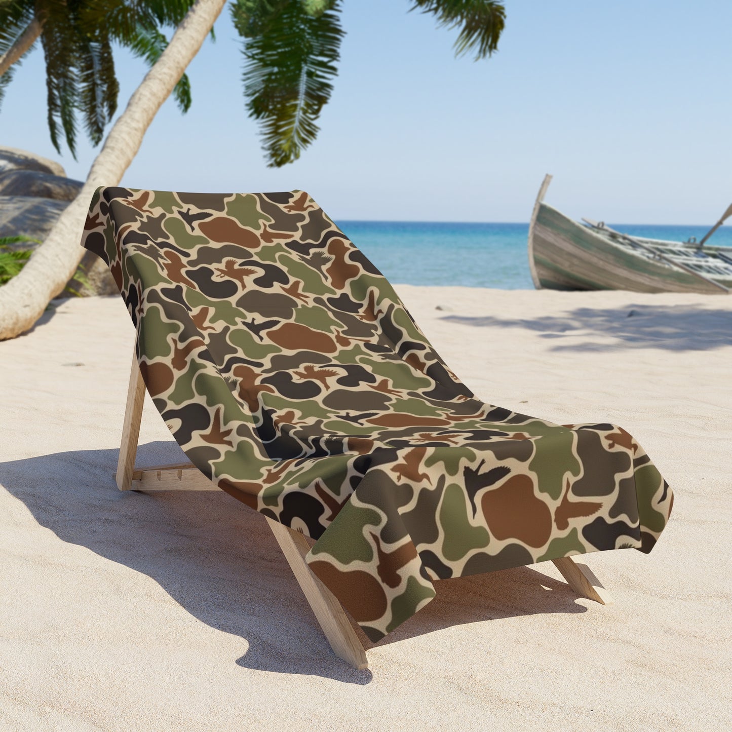 Duck Camo Beach Towel | Outdoor Travel Essential, Summer Pool Accessory, Picnic Blanket, Gift for Beach Lovers