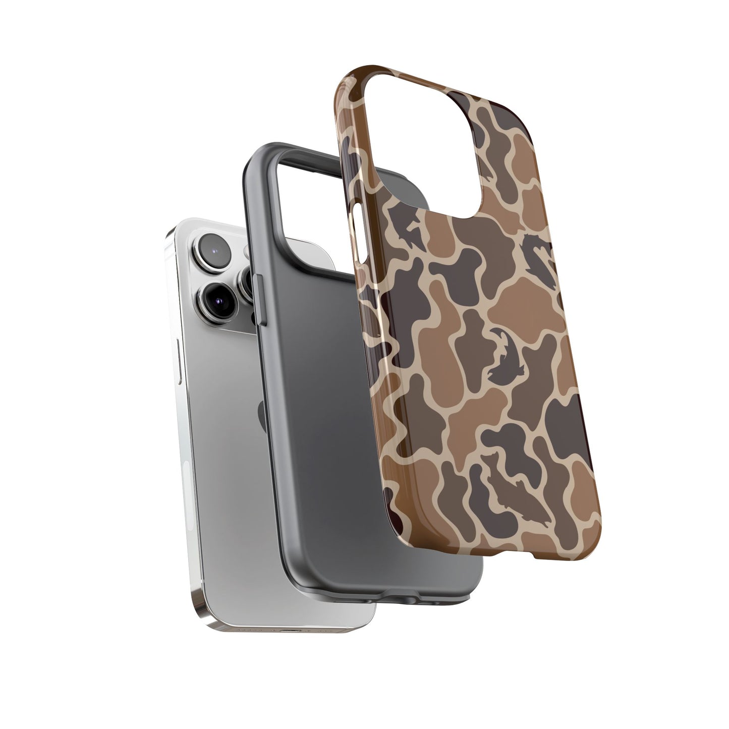 Brown Shark Camo design Tough Cases