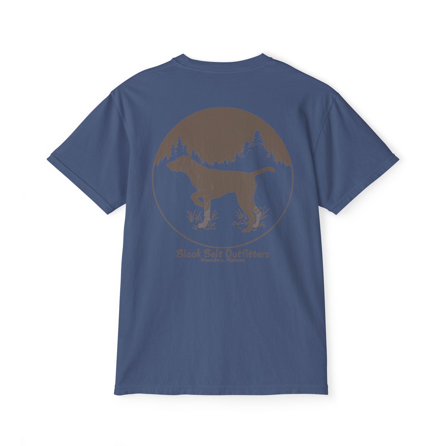 DEER HUNTING DOG (2) Unisex Heavy Cotton Pocket Tee