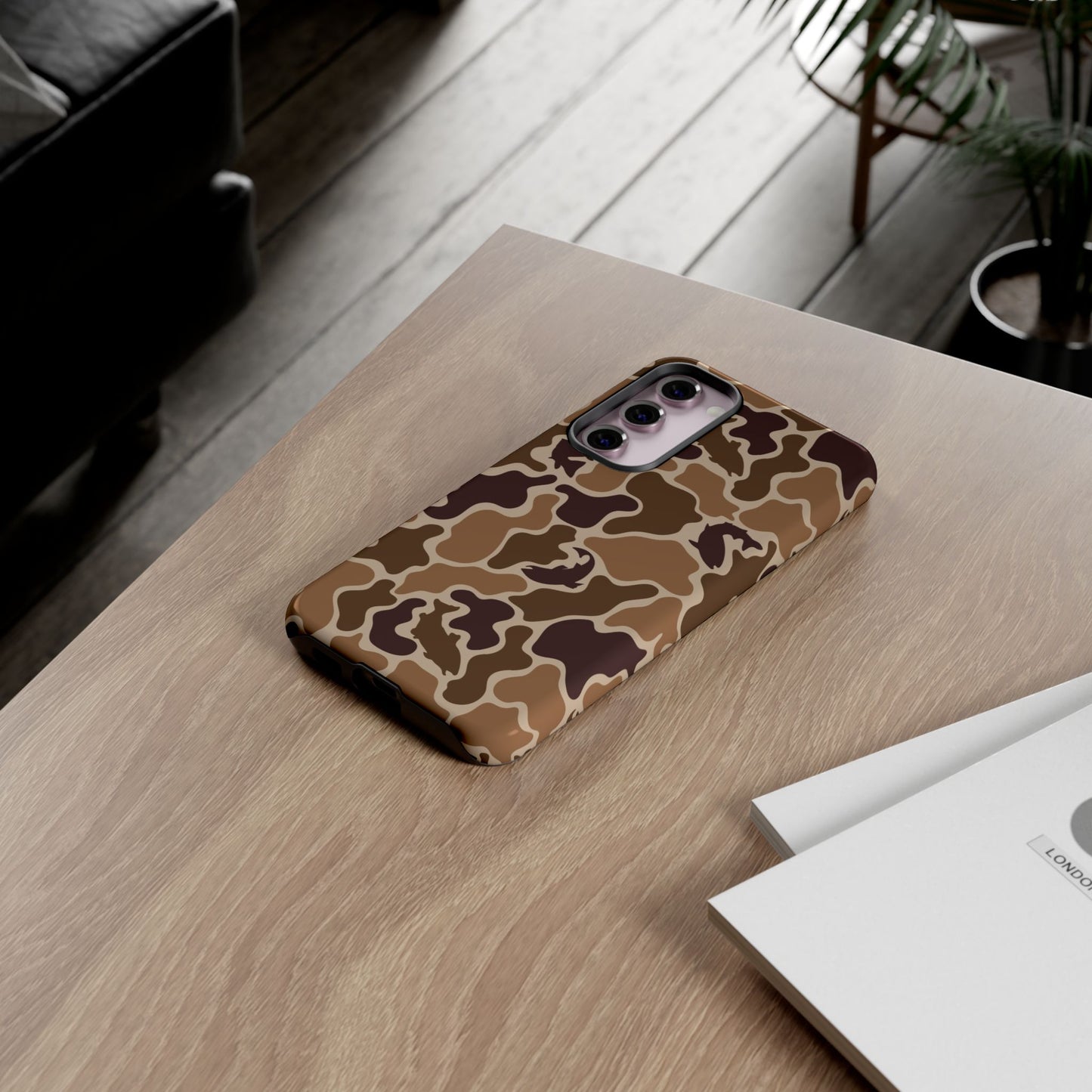 Brown Shark Camo design Tough Cases