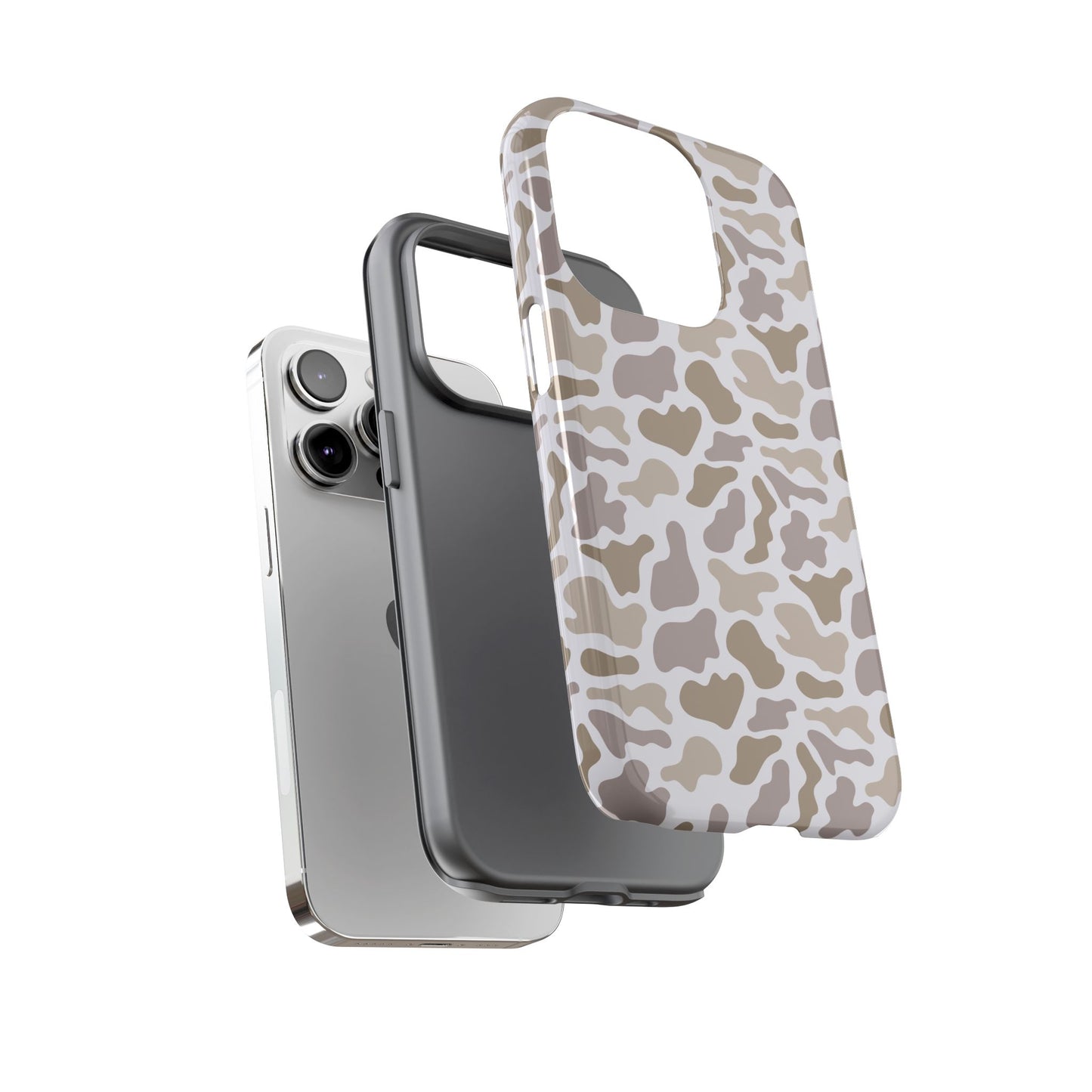 Grey Camo custom design Tough Cases