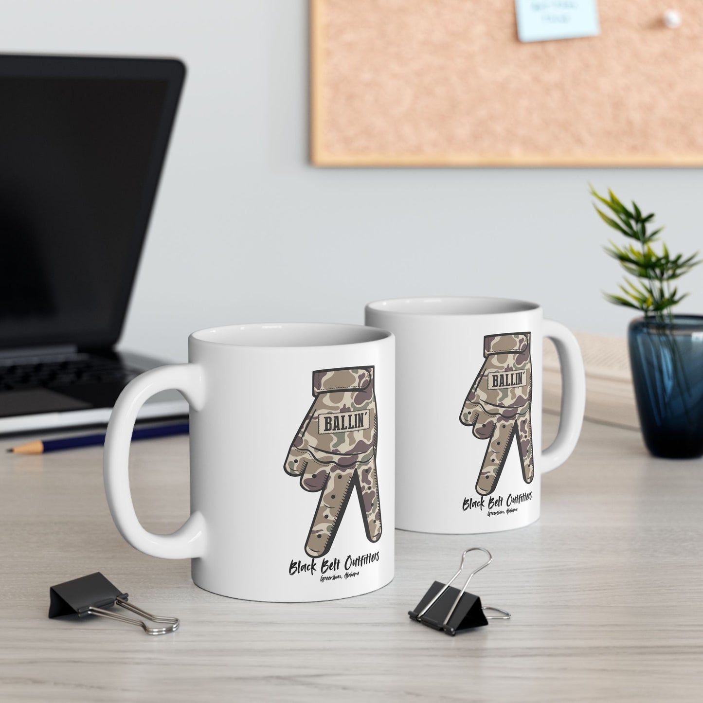 Golf Lover's Ballin Camo Golf Glove Ceramic Mug, Perfect Gift for Golfers, Funny Coffee Cup, Golfing Themed Mug, 11oz and 15oz Sizes