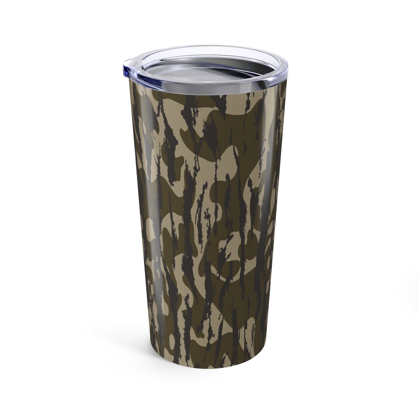 Bottomland Camo Tumbler 20oz - Outdoor Adventure Travel Mug, Gift for Hunters, Camping, Hiking, Military Style, insulated beverage cup