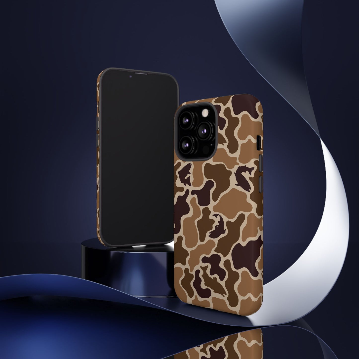 Brown Shark Camo design Tough Cases