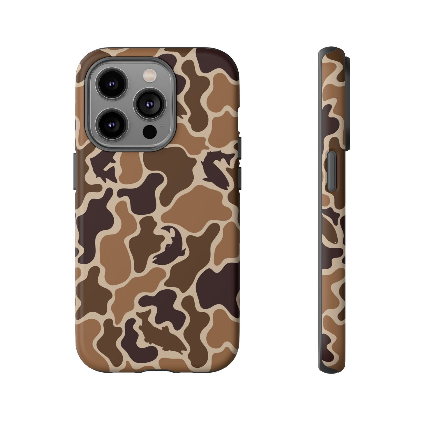 Brown Shark Camo design Tough Cases