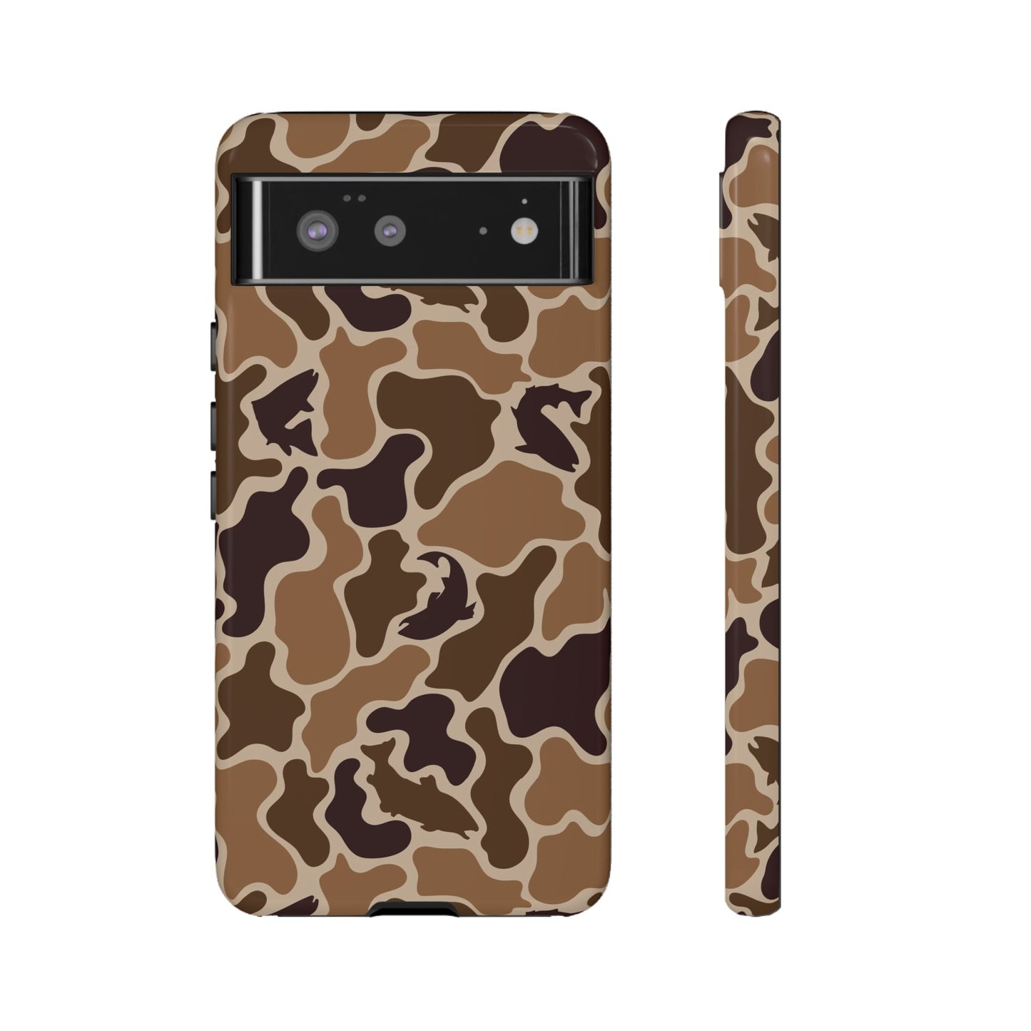 Brown Shark Camo design Tough Cases