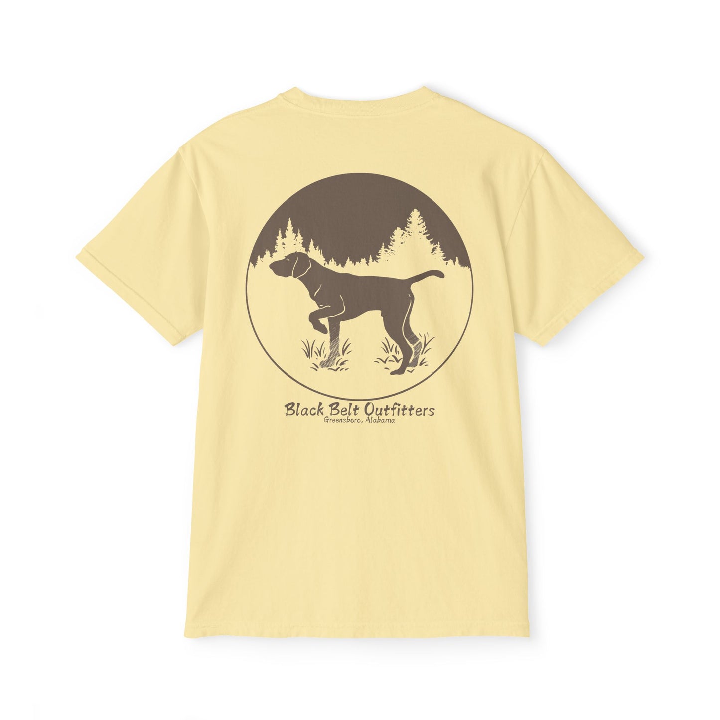DEER HUNTING DOG (2) Unisex Heavy Cotton Pocket Tee