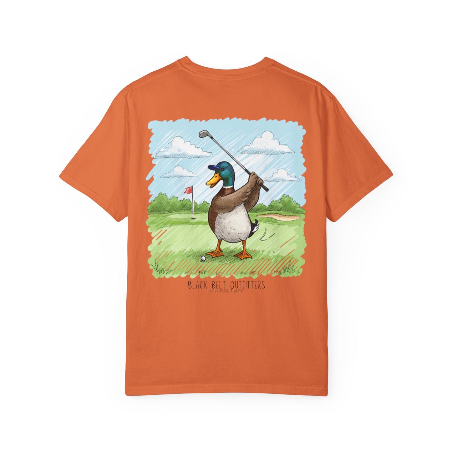 Golfing Duck Unisex T-Shirt, Perfect for Gifts, Father's Day, Golf Events, Casual Wear, Comfortable Tee