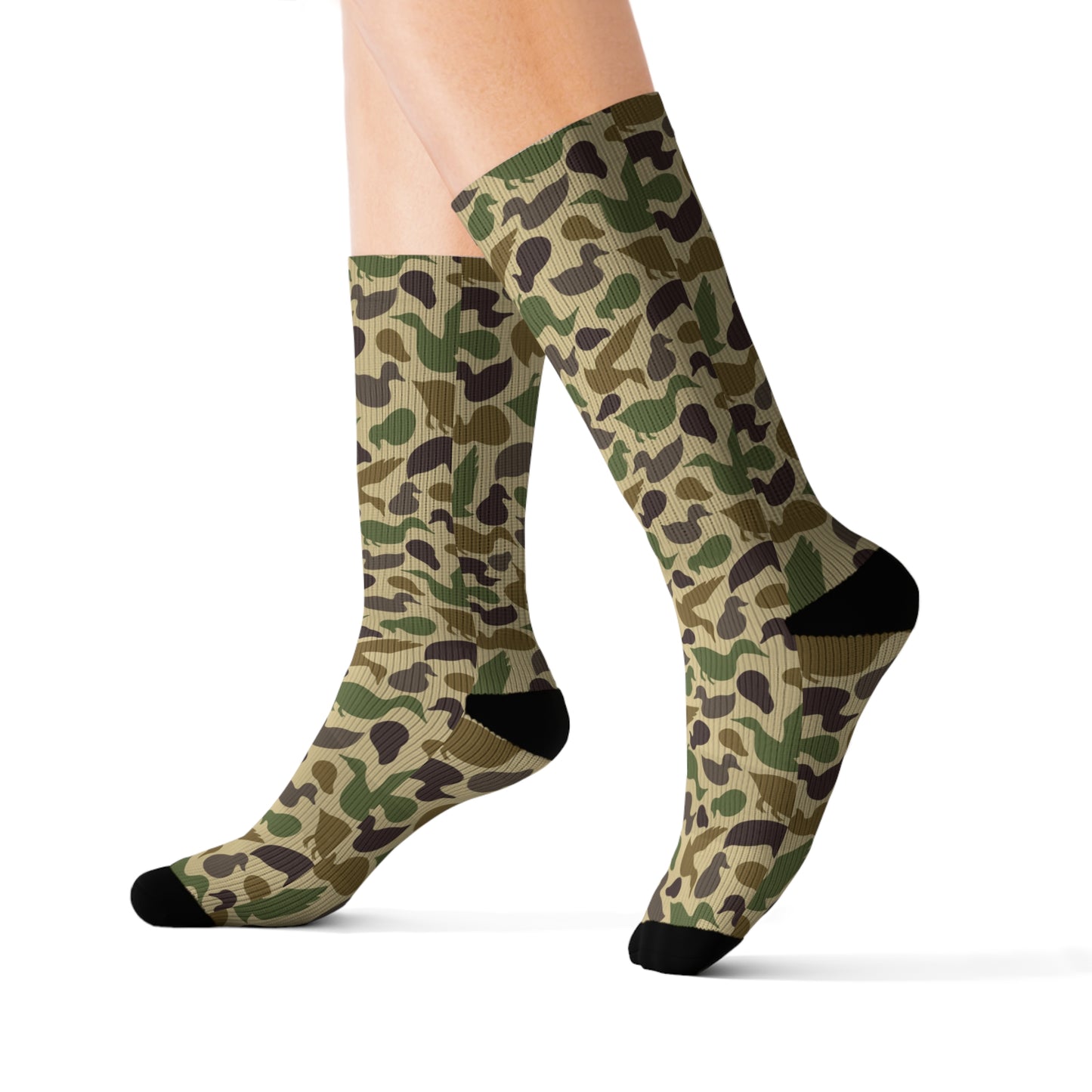 Duck Shaped Camo Sublimation Socks