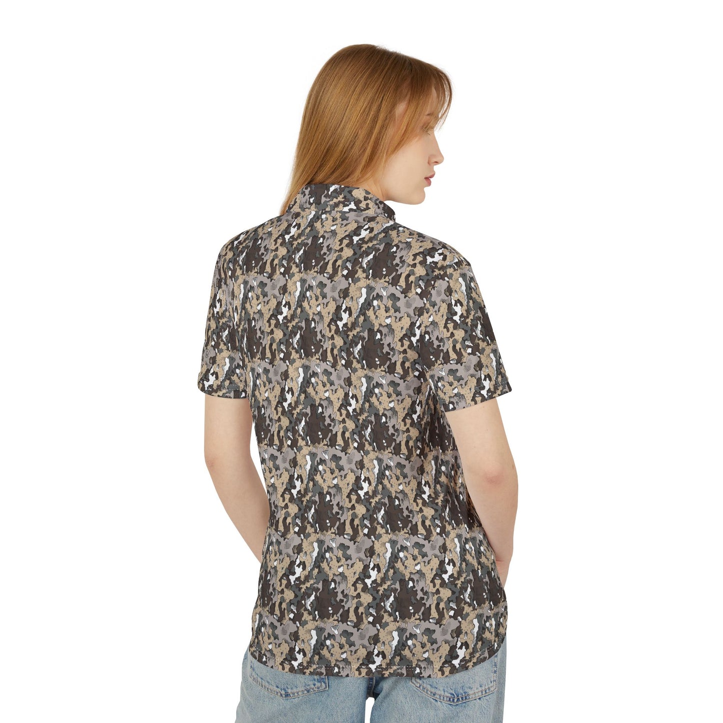 Dixie Camo Unisex Polo Shirt, Casual Wear, Outdoor Adventures, Gift for Him, Summer Look