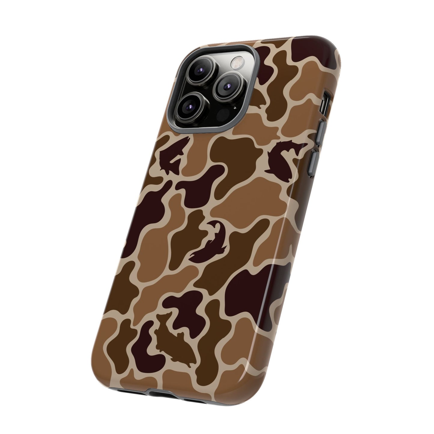 Brown Shark Camo design Tough Cases