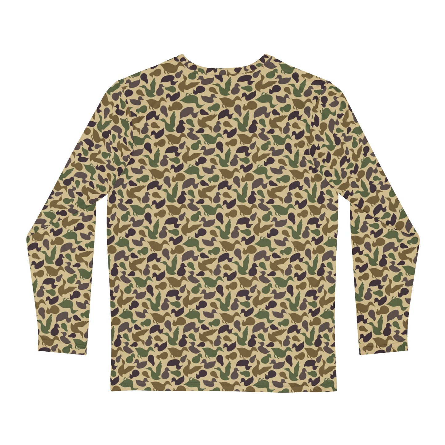 Old school custom duck camo, Men's Long Sleeve Shirt (AOP)