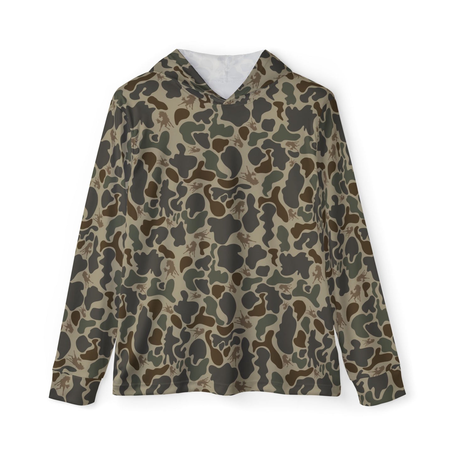 Wild Horses Camo Sports Hoodie, Outdoor Workout Gear, Mens Fashion, Casual Activewear, Gift for Fitness Lovers, Sportswear