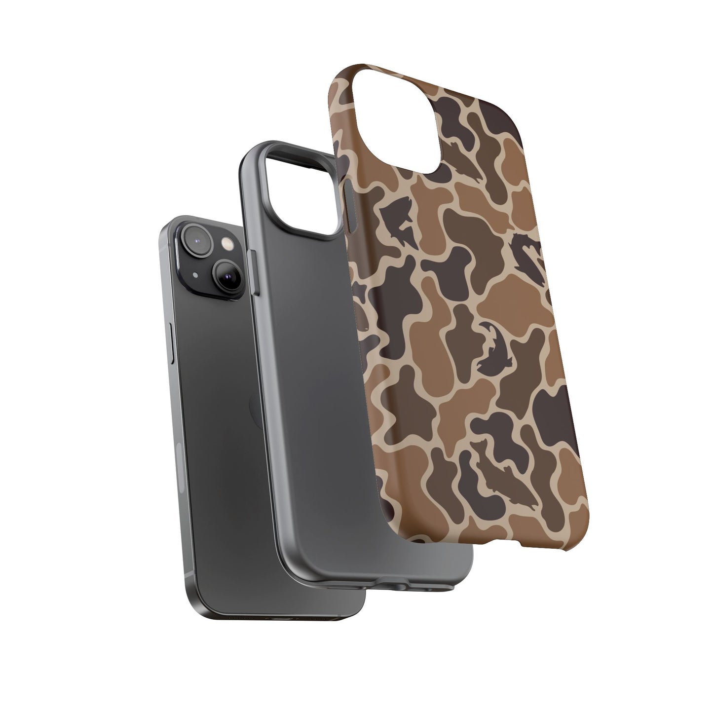 Brown Shark Camo design Tough Cases