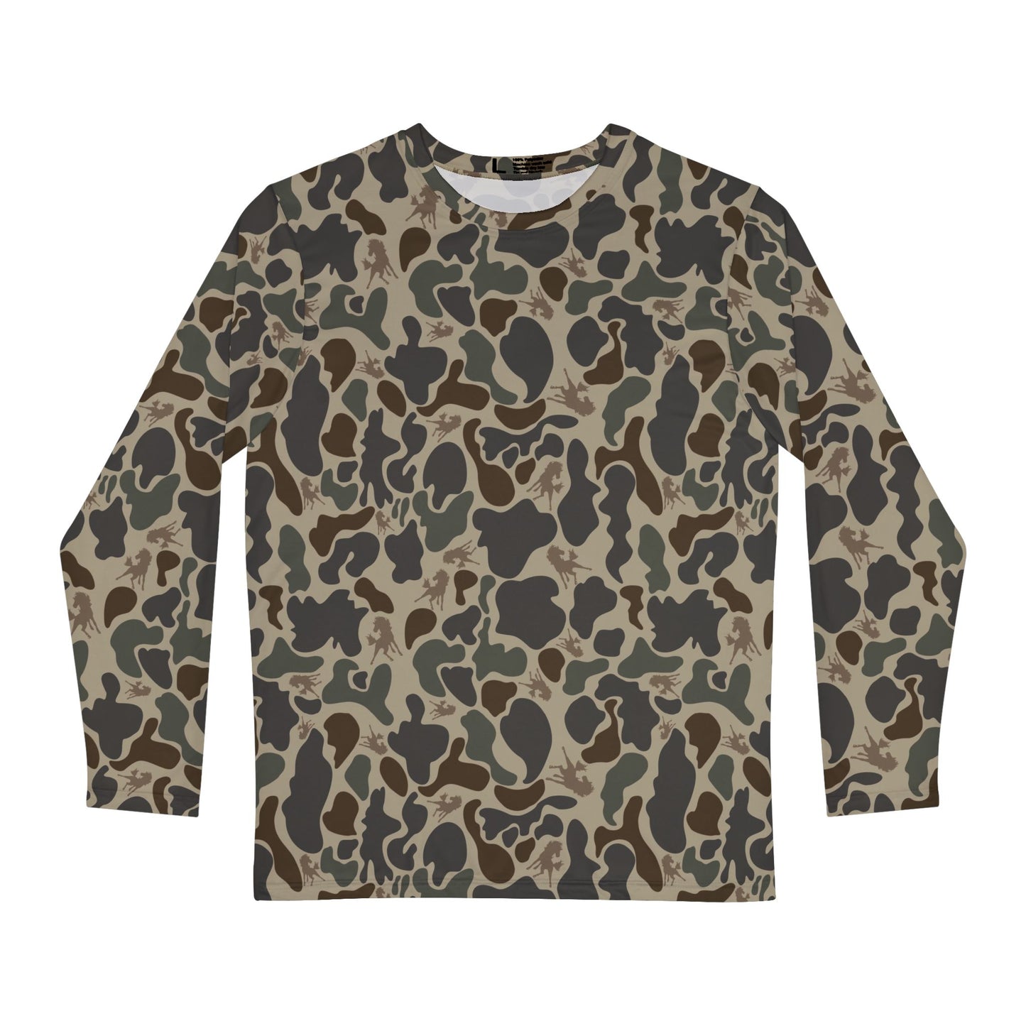 Wild Horses Camo Men's Long Sleeve Shirt (AOP)
