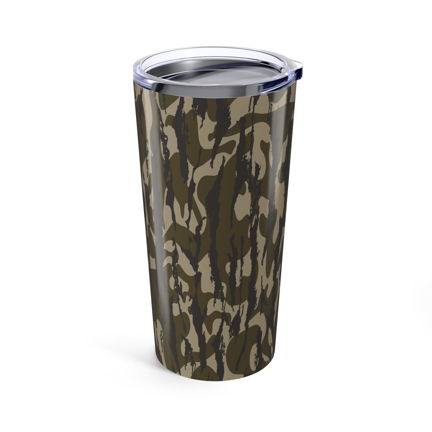 Bottomland Camo Tumbler 20oz - Outdoor Adventure Travel Mug, Gift for Hunters, Camping, Hiking, Military Style, insulated beverage cup