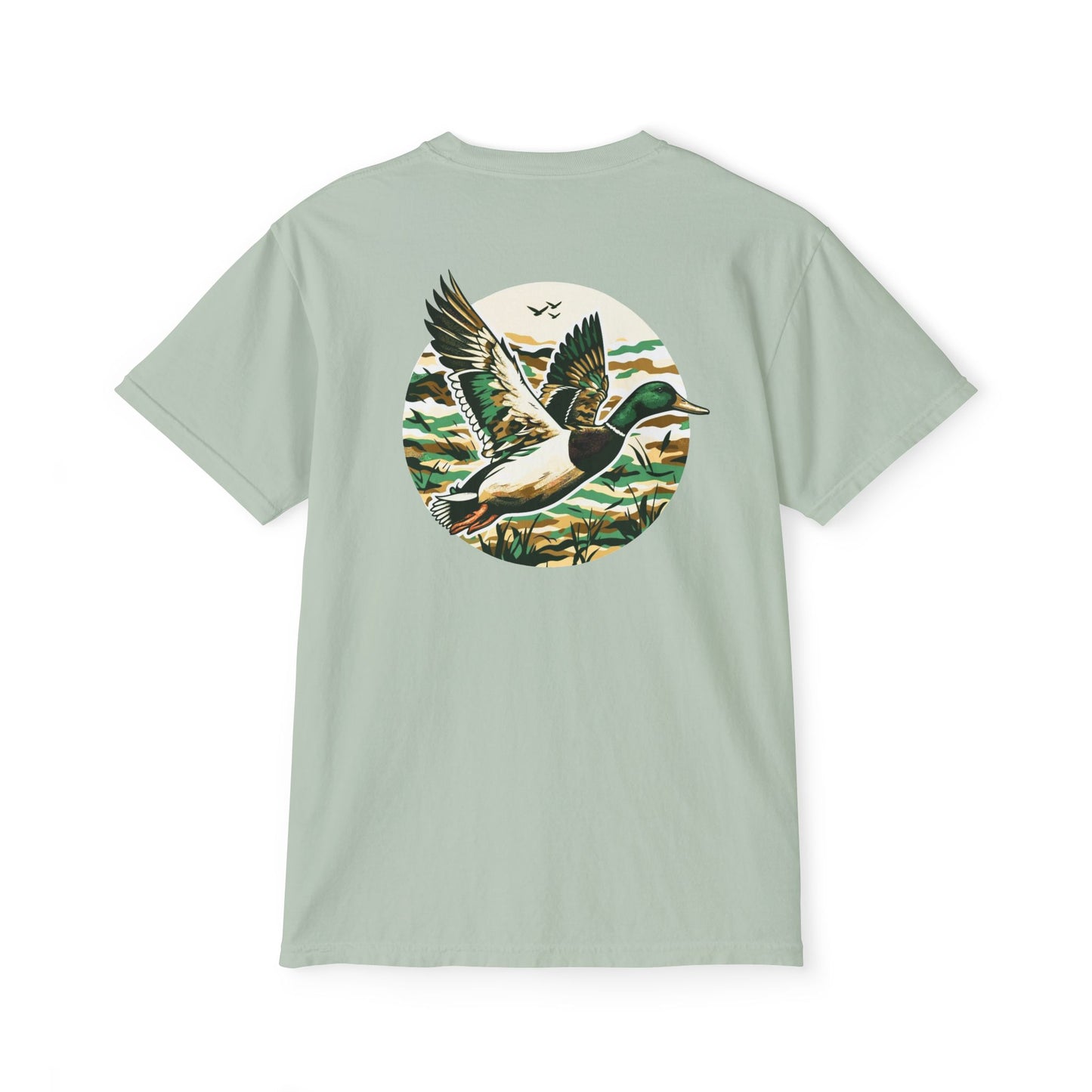 Black belt outfitters, duck hunting custom design hunting Unisex Garment-Dyed Pocket T-Shirt