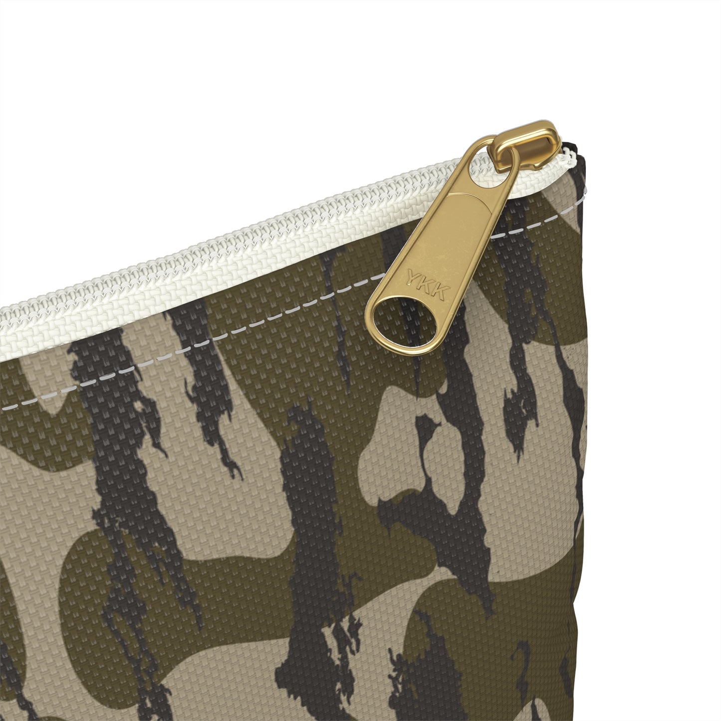 Bottomland Zip Pouch, Stylish Camo Makeup Bag, Travel Organizer, Army Green Zipper Pouch, Gift for Her, Storage Solution