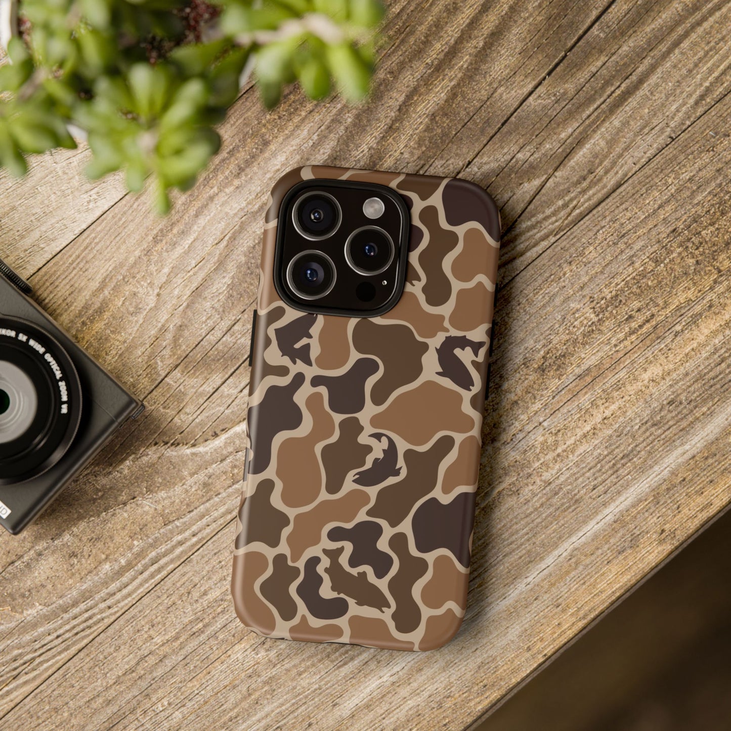 Brown Shark Camo design Tough Cases
