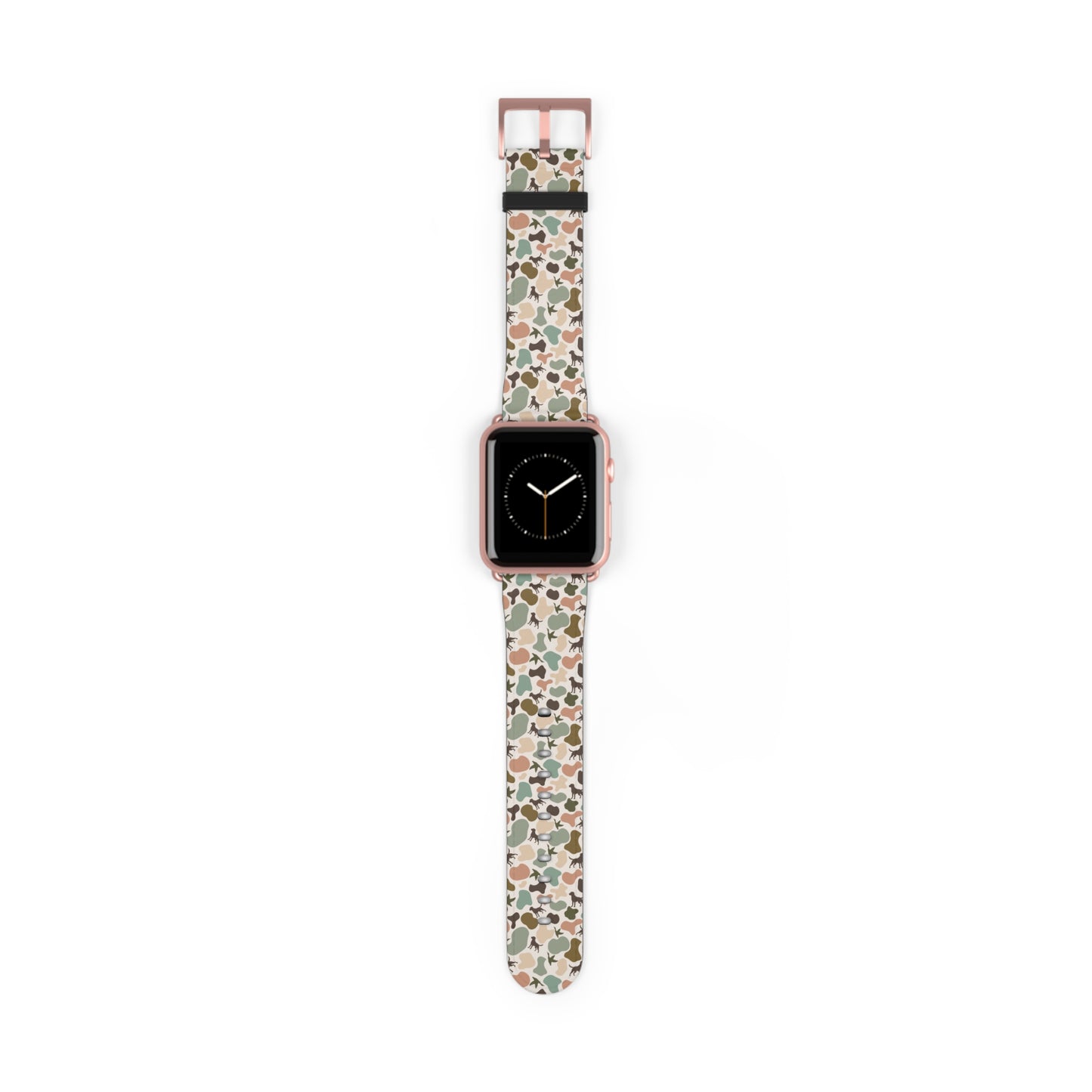 Old school camo duck and dog custom print Watch Band