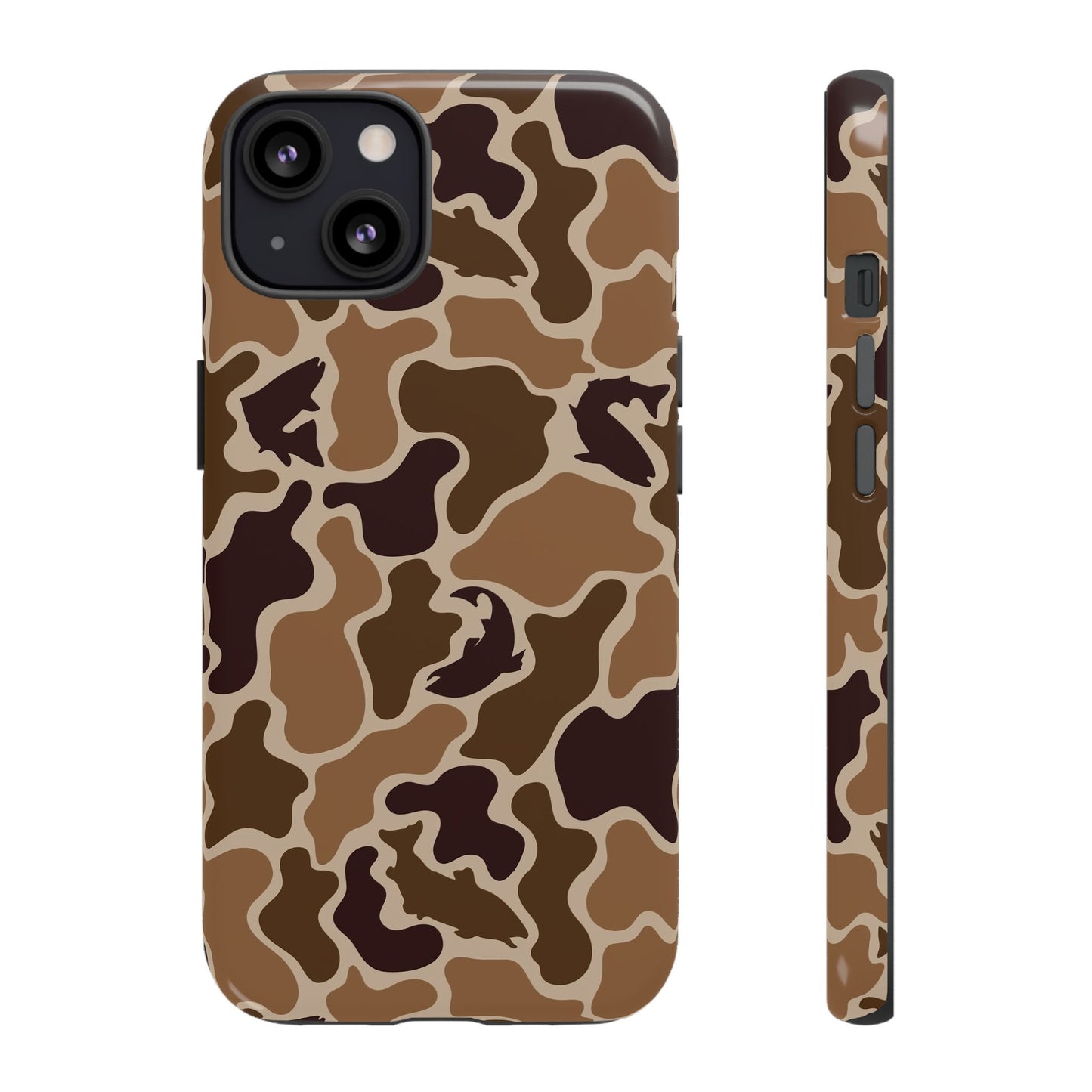 Brown Shark Camo design Tough Cases