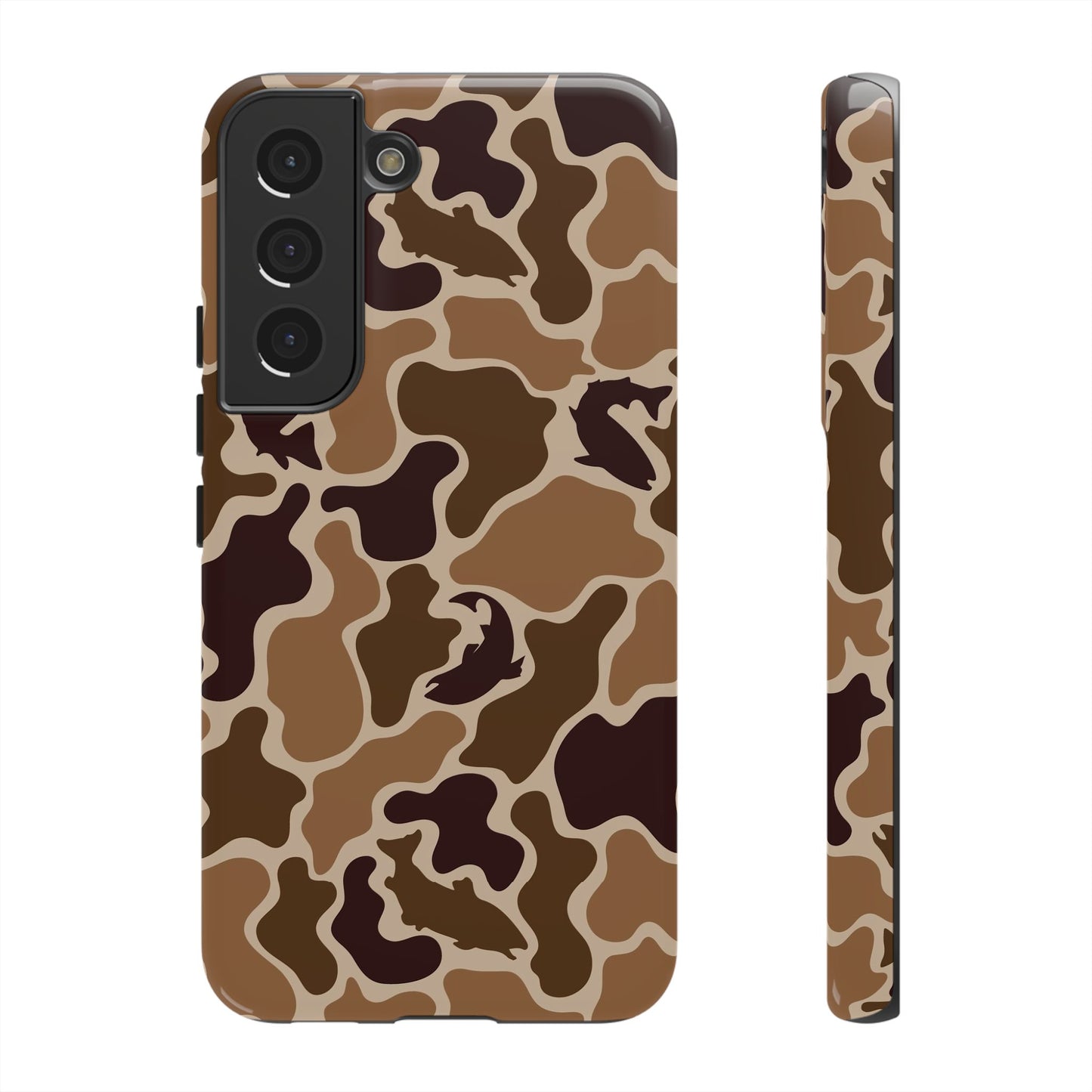 Brown Shark Camo design Tough Cases