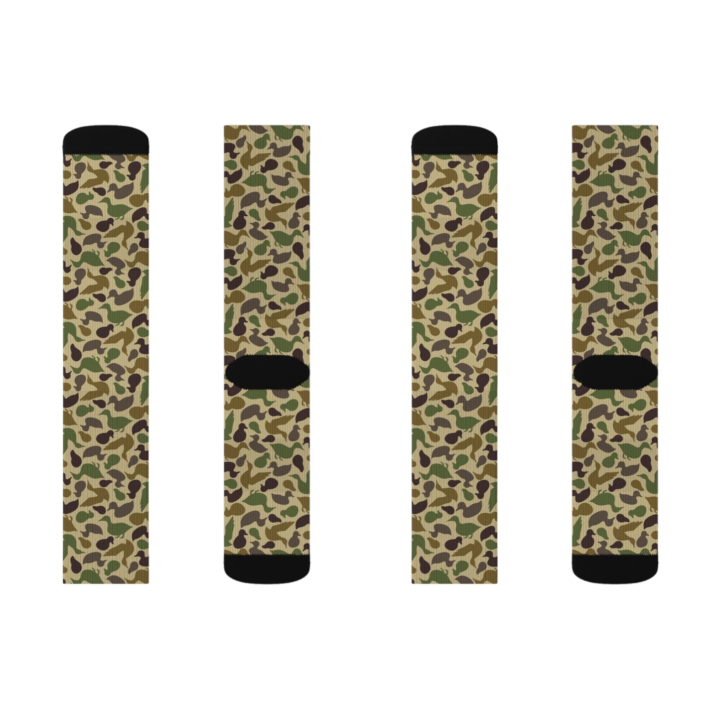 Duck Shaped Camo Sublimation Socks