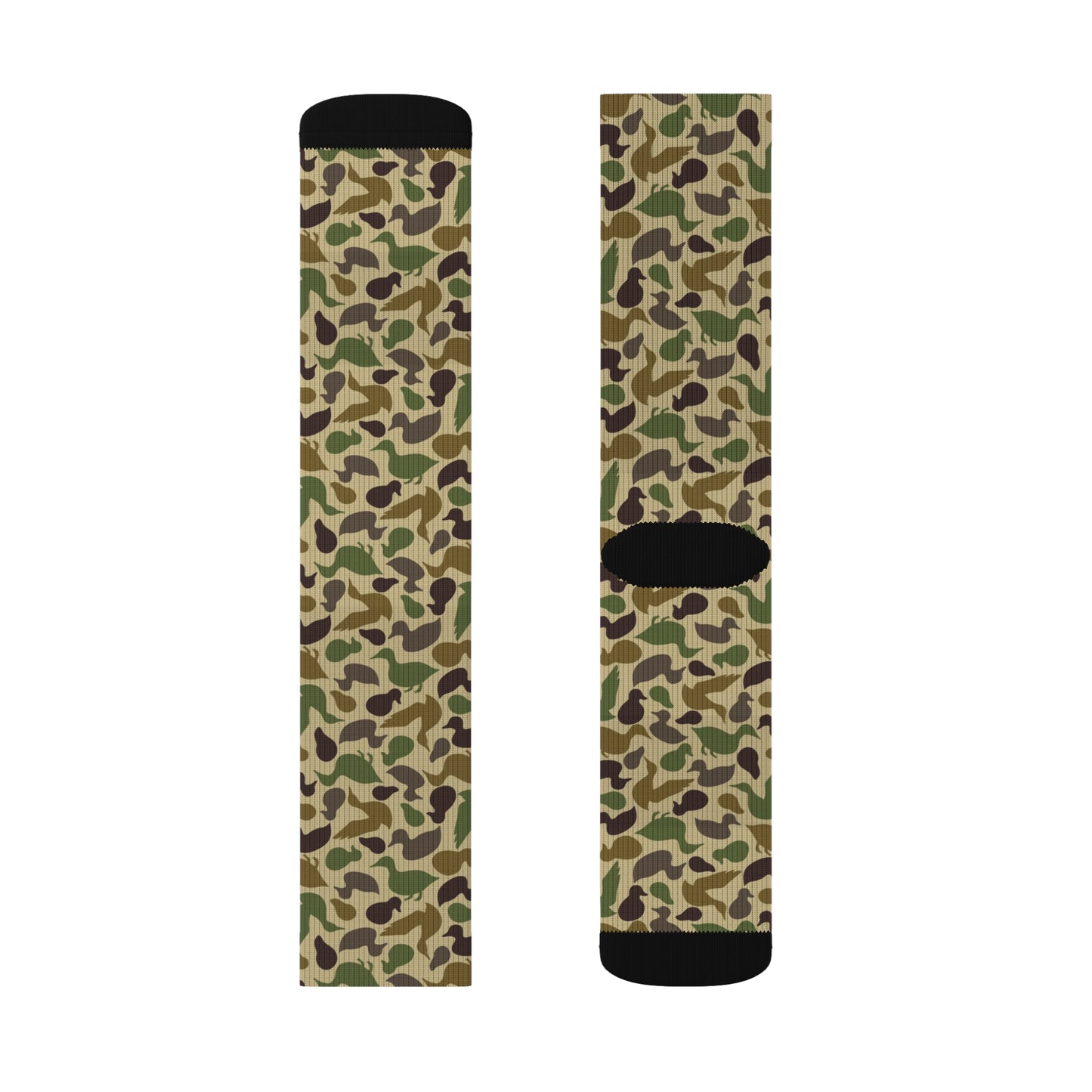 Duck Shaped Camo Sublimation Socks