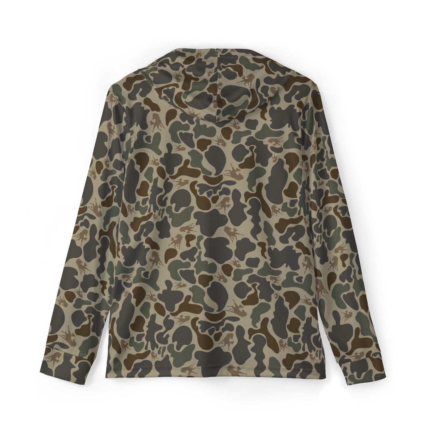 Wild Horses Camo Sports Hoodie, Outdoor Workout Gear, Mens Fashion, Casual Activewear, Gift for Fitness Lovers, Sportswear