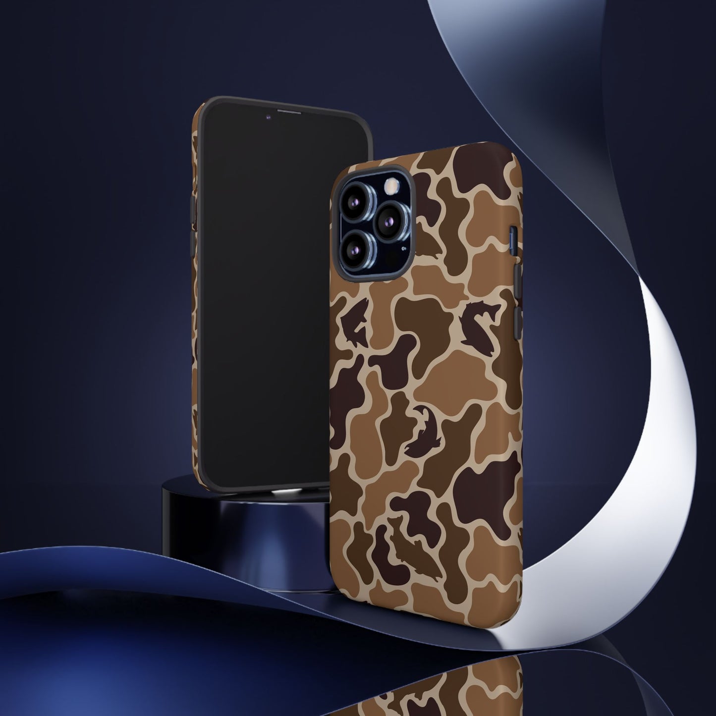 Brown Shark Camo design Tough Cases