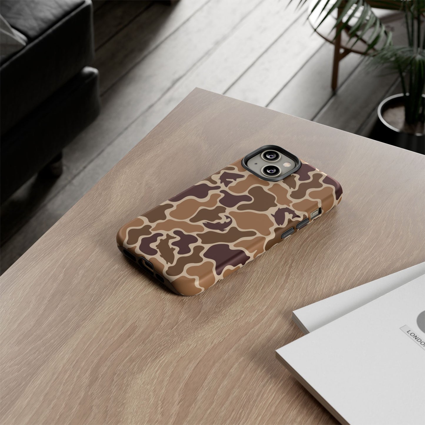 Brown Shark Camo design Tough Cases
