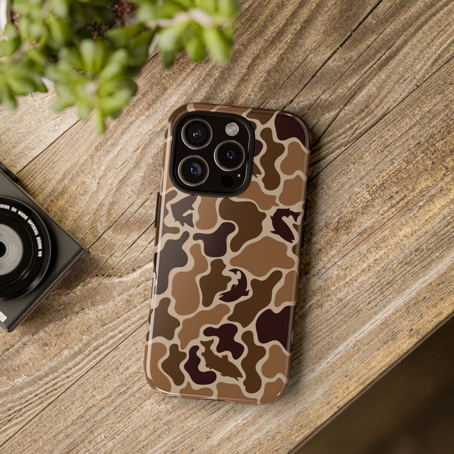 Brown Shark Camo design Tough Cases
