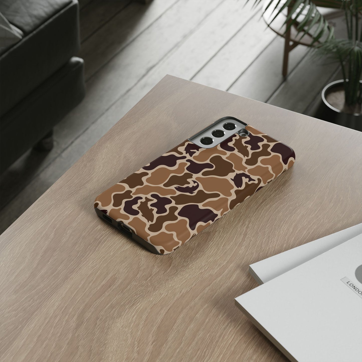 Brown Shark Camo design Tough Cases