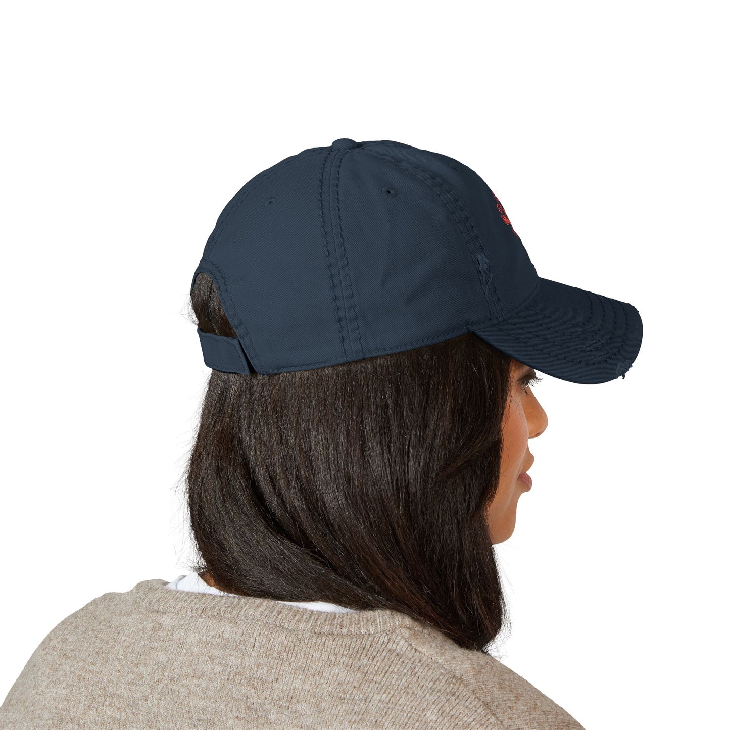 Crawfish Embroidered Distressed Dad Hat, Casual Summer Cap, Beach Style, Fishing Gift for Dad, Vintage Baseball Hat