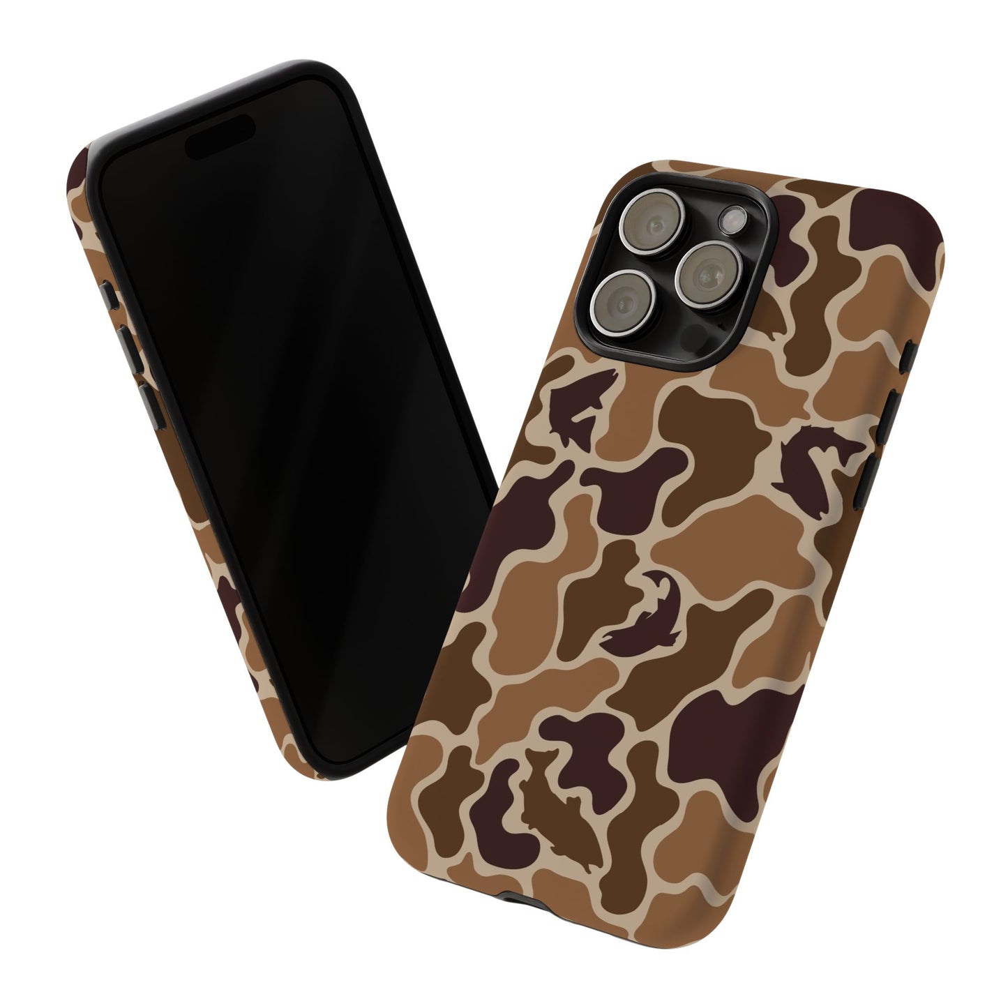 Brown Shark Camo design Tough Cases
