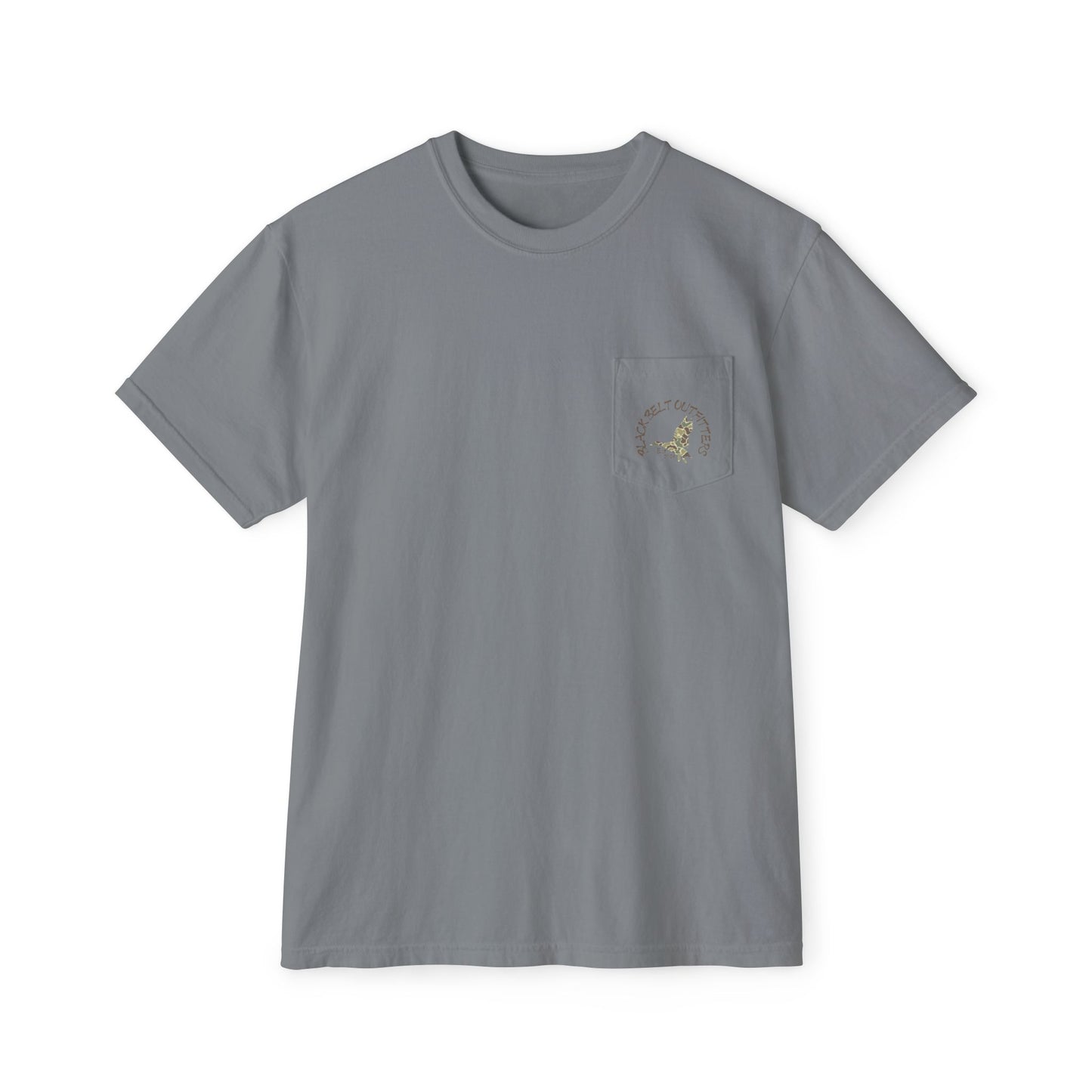 Black belt outfitters, duck hunting custom design hunting Unisex Garment-Dyed Pocket T-Shirt