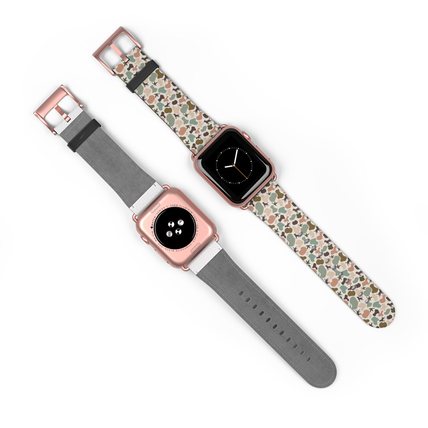 Old school camo duck and dog custom print Watch Band