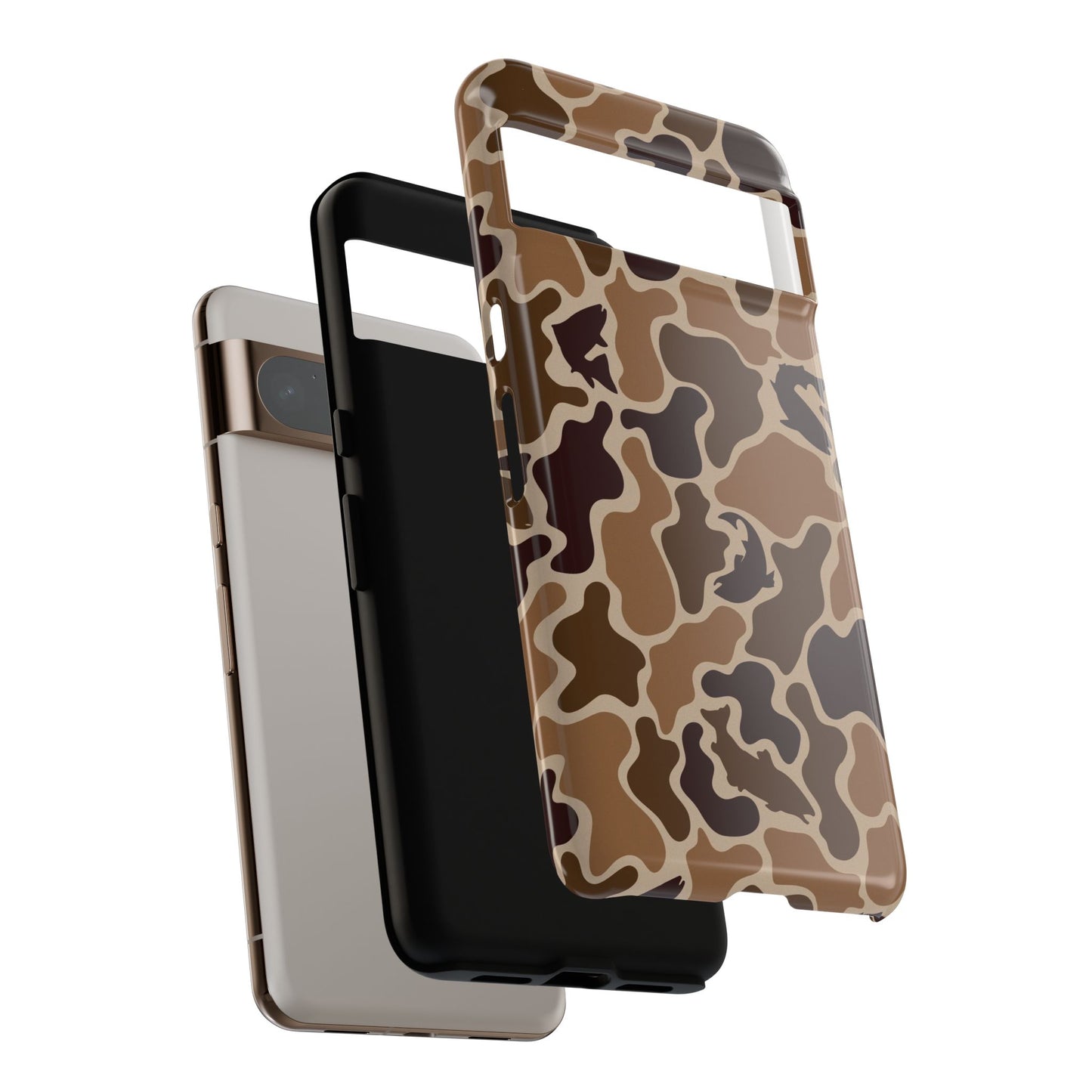 Brown Shark Camo design Tough Cases
