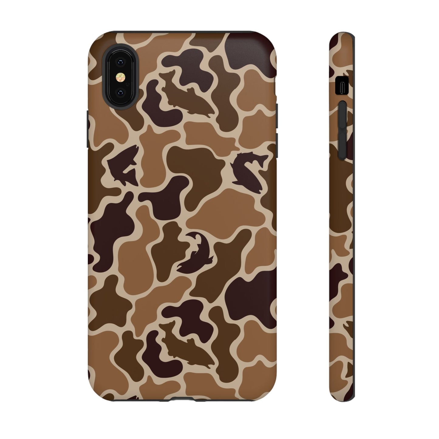 Brown Shark Camo design Tough Cases
