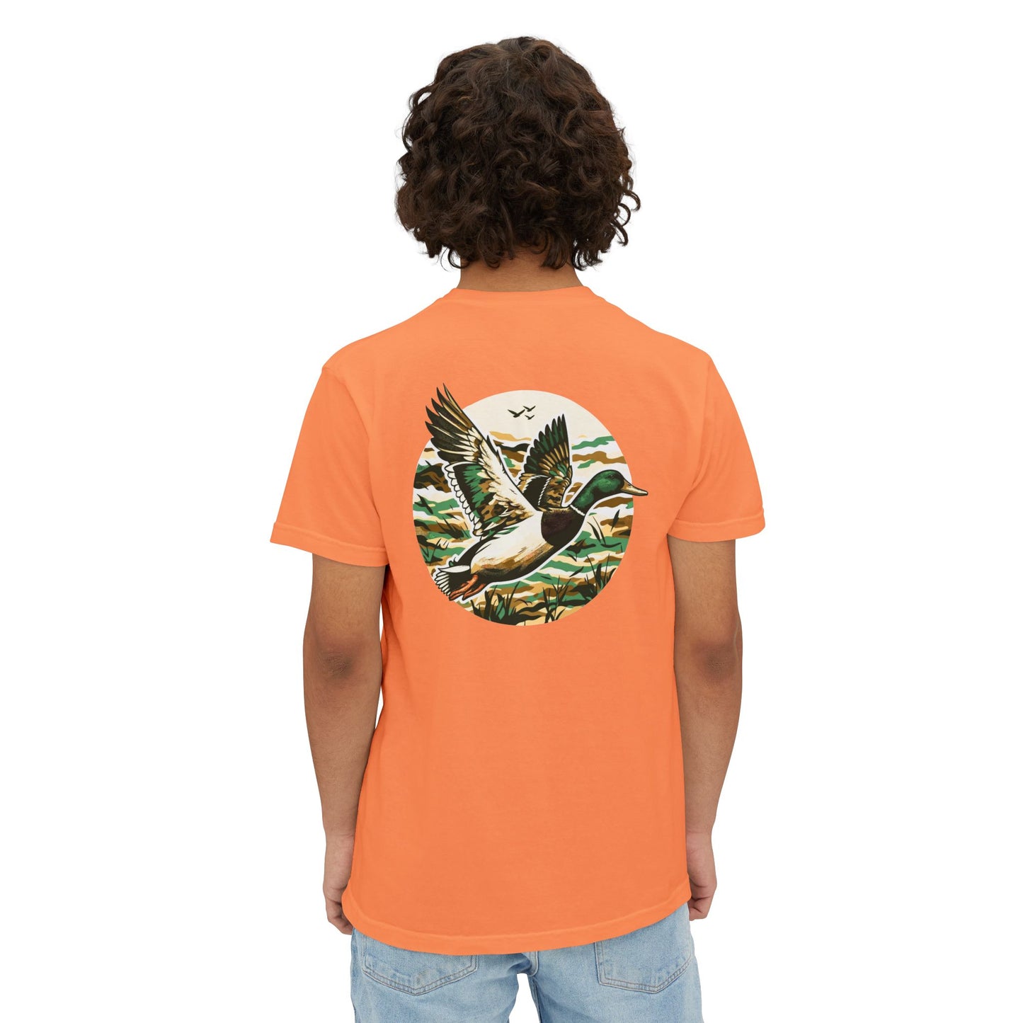 Black belt outfitters, duck hunting custom design hunting Unisex Garment-Dyed Pocket T-Shirt