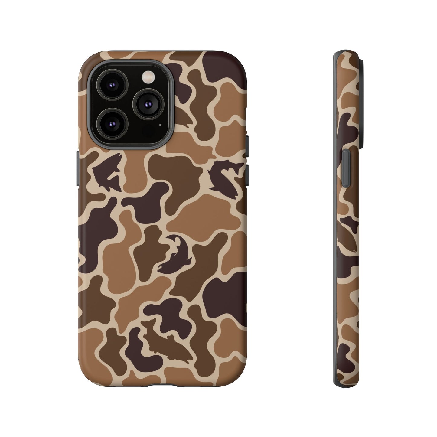 Brown Shark Camo design Tough Cases