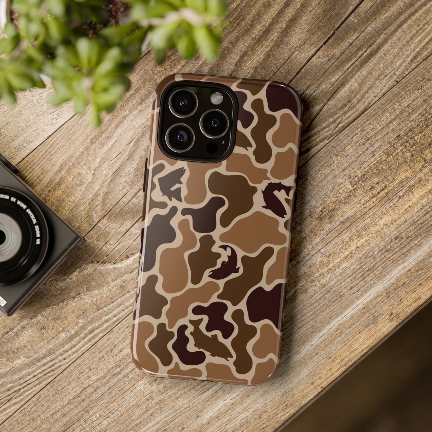 Brown Shark Camo design Tough Cases