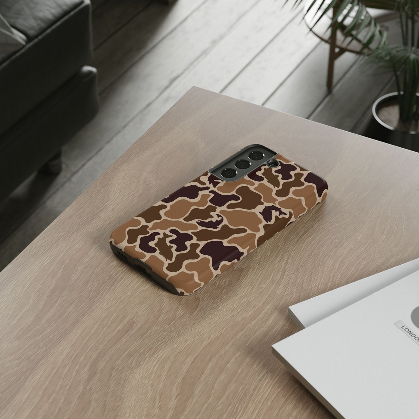 Brown Shark Camo design Tough Cases
