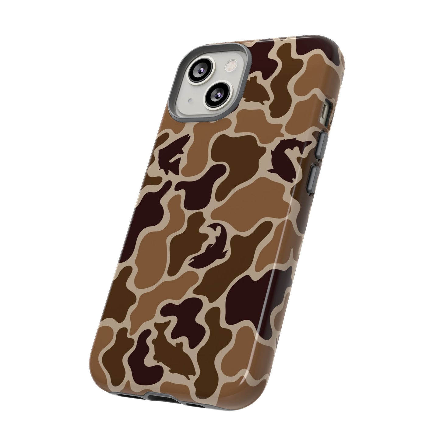 Brown Shark Camo design Tough Cases
