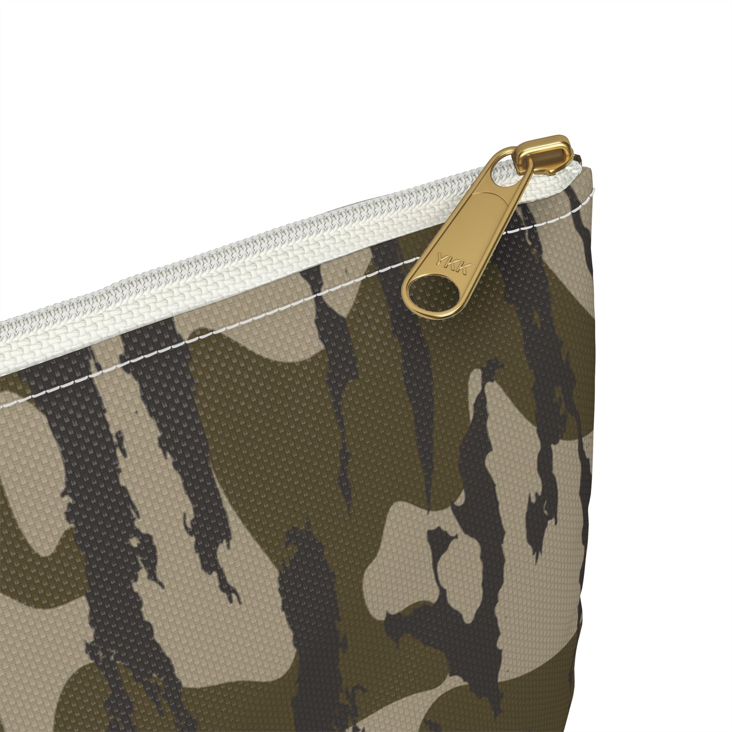 Bottomland Zip Pouch, Stylish Camo Makeup Bag, Travel Organizer, Army Green Zipper Pouch, Gift for Her, Storage Solution